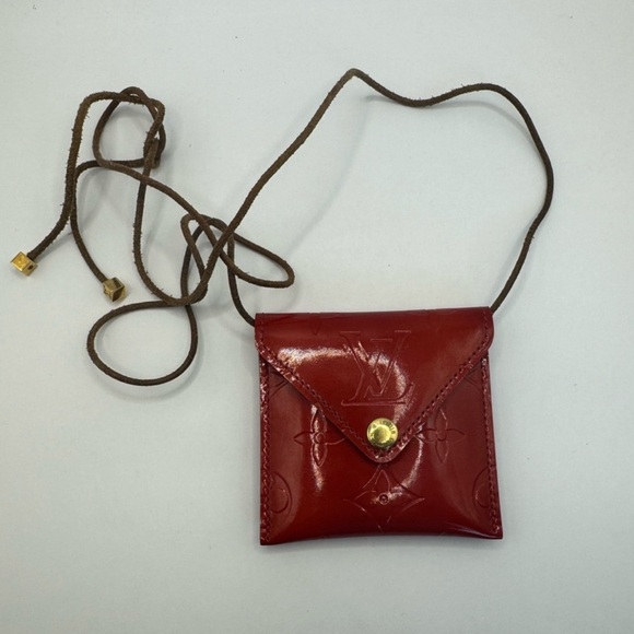Louis Vuitton Red Mini Bag with Gold Clasp - Picture 1 of 6